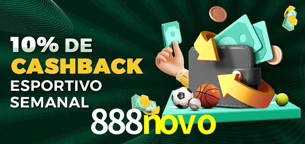 10% de bônus de cashback na 888novo
